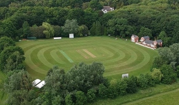 Aerial photograph of Shipley Hall Cricket Club